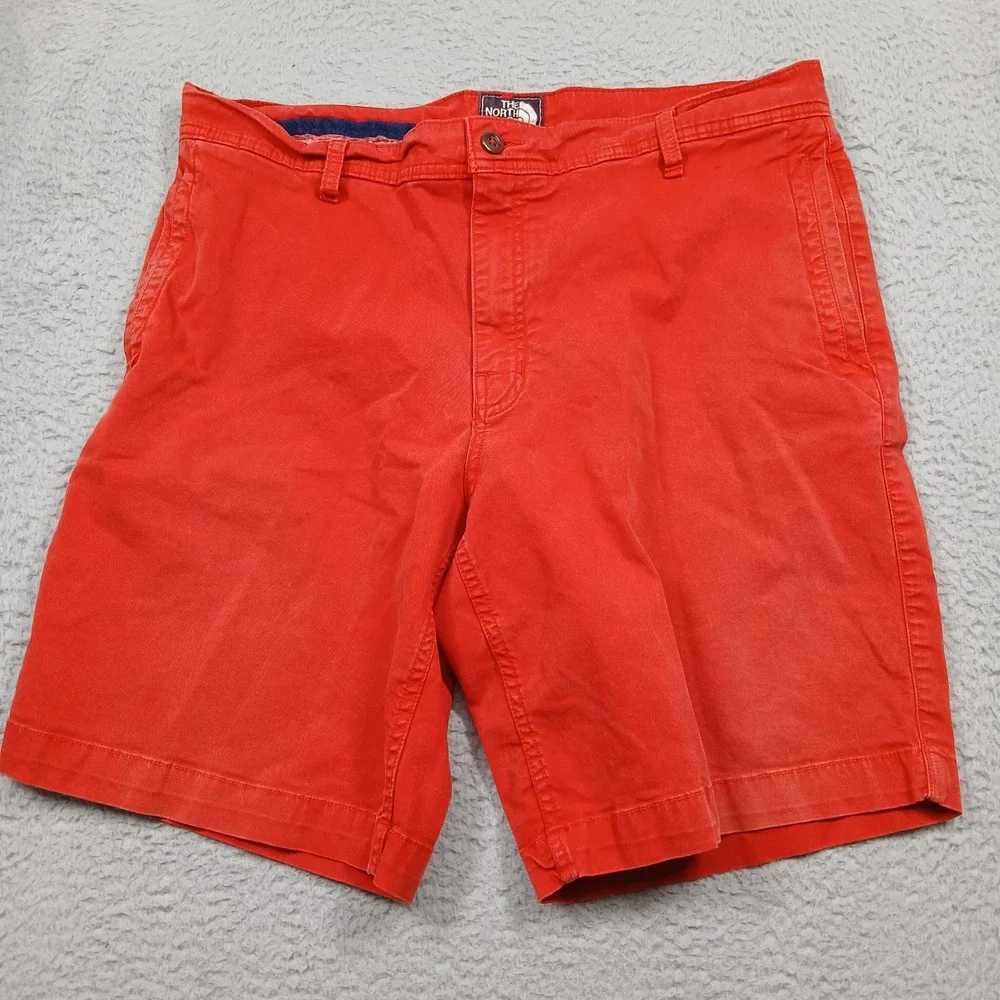 The North Face Red Chino Shorts Men's 36 Cotton Casual‎ Outdoor